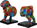 Tierfigur CASABLANCA BY GILDE Buchstütze 2er-Set Mops Street Art Bild 3