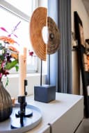 CASABLANCA BY GILDE Wanddekoobjekt Skulptur Carve auf Sockel Beige Bild 2