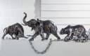 CASABLANCA BY GILDE Steampunk Elephant Tierfigur Silber Bild 1