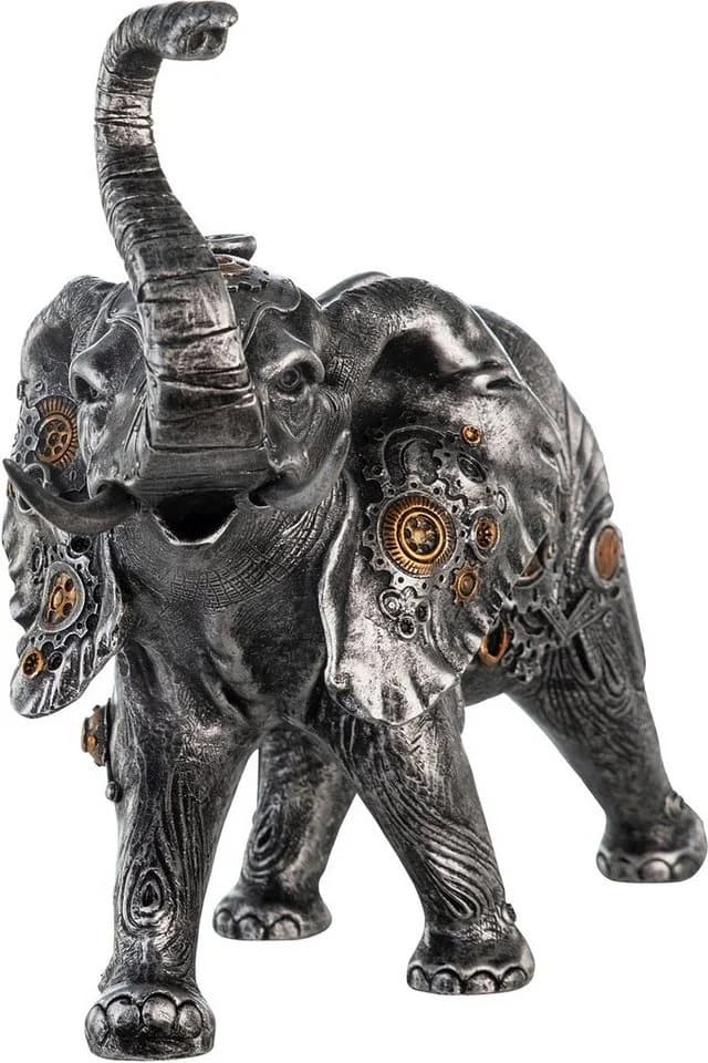 CASABLANCA BY GILDE Steampunk Elephant Tierfigur Silber - Bild 3