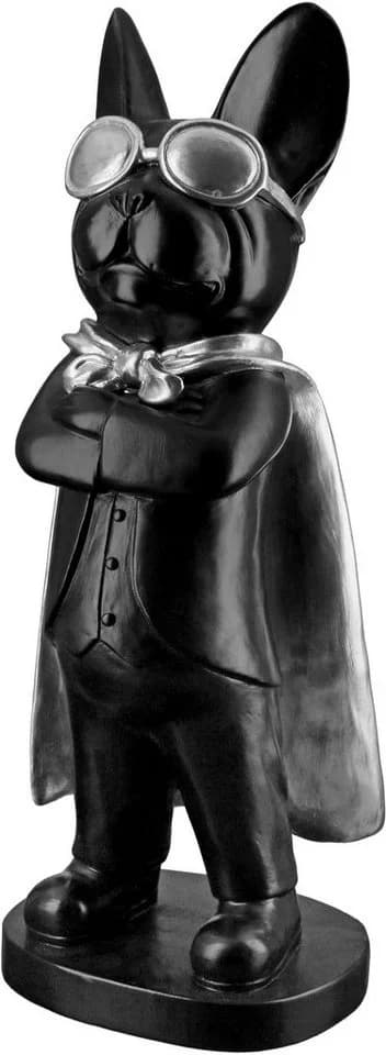 CASABLANCA BY GILDE Hund Hero Dog stehend Schwarz Kunstharz