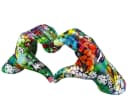 Casablanca by Gilde Dekoobjekt Herz Hände Graffiti – Street-Art Skulptur 29 cm Bild 2
