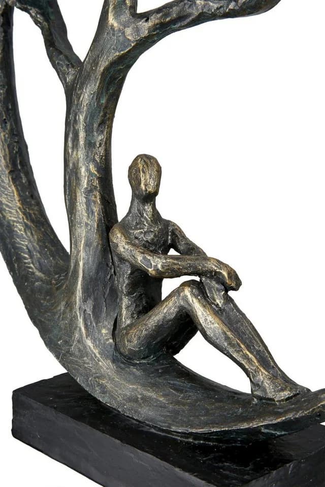 CASABLANCA BY GILDE Skulptur Daydreamer Dekofigur braun