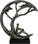 CASABLANCA BY GILDE Skulptur Daydreamer Dekofigur braun Bild 2