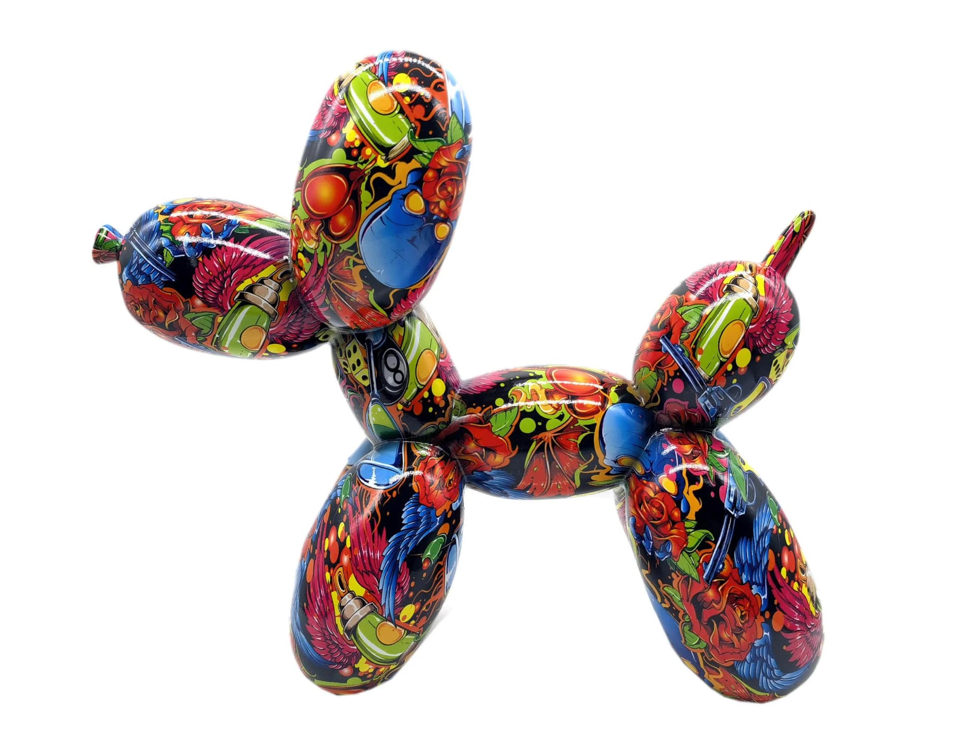 Casablanca by Gilde Ballon Hund Street Art Dekofigur Bunt Polyresin