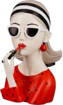 GILDE Dekofigur Lady mit rotem Lippenstift Bunt Kunstharz Bild 2