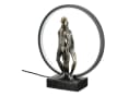 GILDE Tischleuchte HERZLEUCHTEN Kunstharz Bronze Bild 2