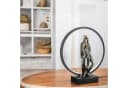 GILDE Tischleuchte HERZLEUCHTEN Kunstharz Bronze Bild 5
