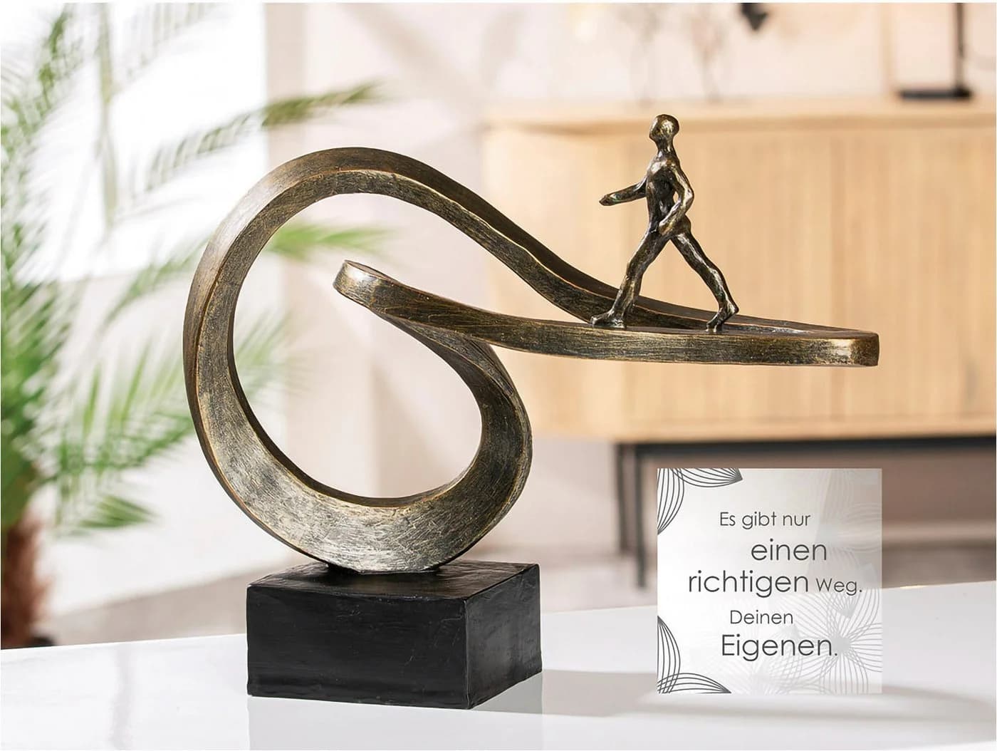 Casablanca by Gilde Dekofigur Skulptur Path Bronze - Bild 2