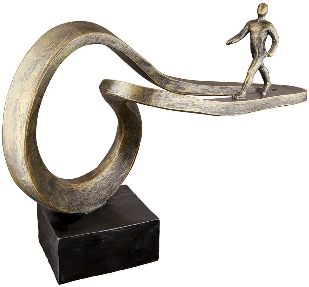 Casablanca by Gilde Dekofigur Skulptur Path Bronze - Bild 3