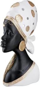GILDE Afrikafigur Lady Mara mit Kopftuch Kunstharz Bild 1