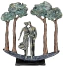 Casablanca by Gilde Dekofigur Skulptur 'Under Trees' Kunstharz Bronzefarben Bild 1