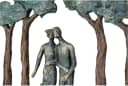Casablanca by Gilde Dekofigur Skulptur 'Under Trees' Kunstharz Bronzefarben Bild 4