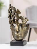 Casablanca by Gilde Dekofigur Male Mask Bronze Kunstharz Bild 2