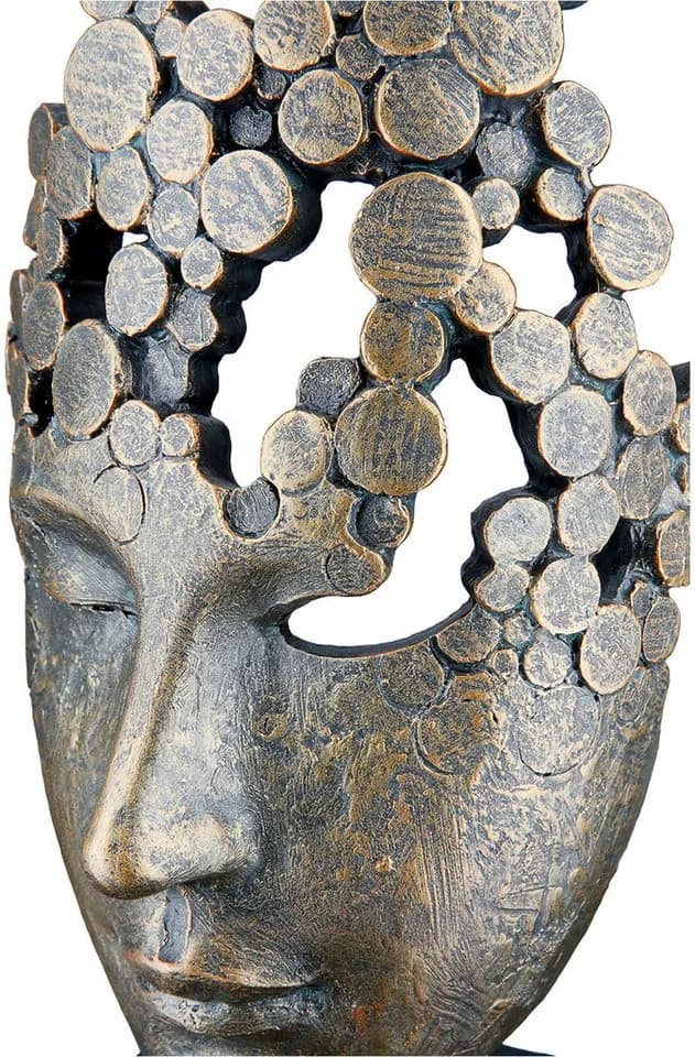 Casablanca by Gilde Dekofigur Female Mask Skulptur Bronze - Bild 4