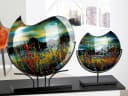 Dekovase CASABLANCA BY GILDE Dali bunt Glas Metall Bild 1