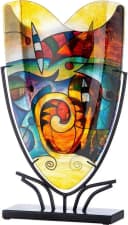 Casablanca by Gilde Dekovase Verona (1 St), dekorative Vase aus Glas, Dekoobjekt Bild 2