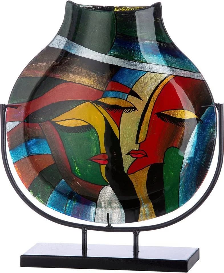 CASABLANCA BY GILDE Dekovase Vero Bunt Glas Metall - Bild 2