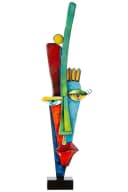 Skulptur Alta fronte Mehrfarbig Metall 28x101 cm Bild 1