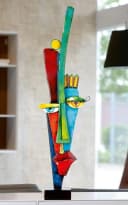 Skulptur Alta fronte Mehrfarbig Metall 28x101 cm Bild 2