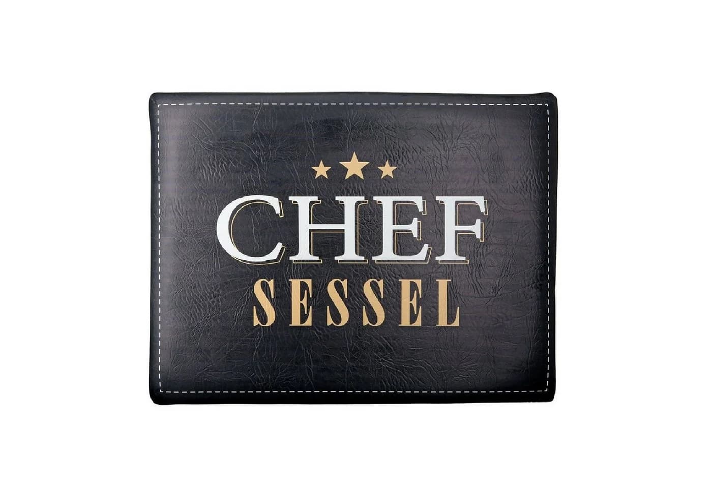 GILDE Kunststoff Sitzpolster 'Chef Sessel' 49831 Schwarz/Weiß/Gold - Bild 2