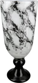Tischvase CASABLANCA BY GILDE Schwarz-Weiß Glas 31cm Bild 2
