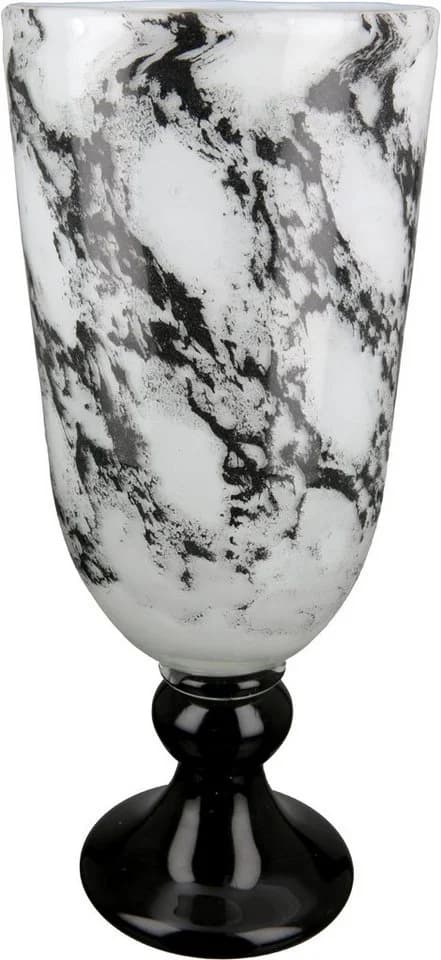 Tischvase CASABLANCA BY GILDE Schwarz-Weiß Glas 31cm - Bild 2
