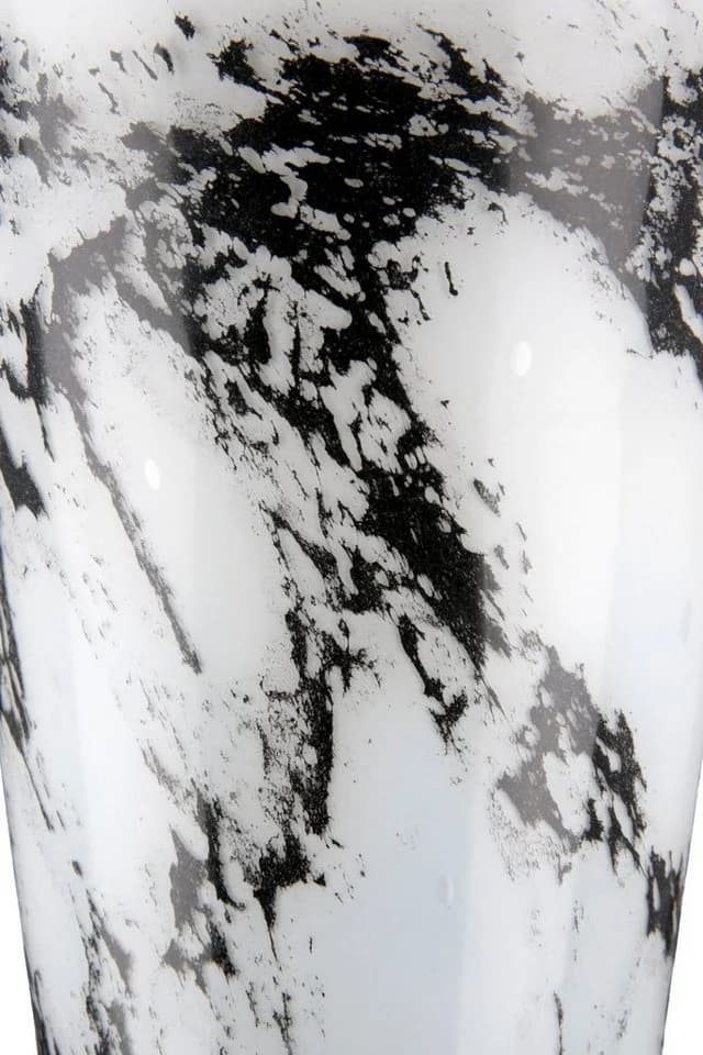Tischvase CASABLANCA BY GILDE Schwarz-Weiß Glas 31cm - Bild 3