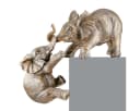 Gilde Dekofigur Elefant Kantensitzer Bronzeoptik Kunstharz Bild 2