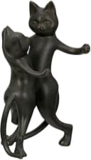Gilde Gatto-Duo Katze Dekofigur Schwarz/Gold Kunstharz Bild 4