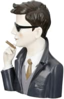 Casablanca by Gilde Dekofigur Gentleman Grau/Schwarz Polyresin Bild 3