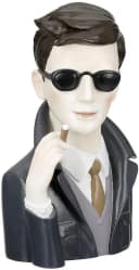 Casablanca by Gilde Dekofigur Gentleman Grau/Schwarz Polyresin Bild 4