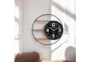 Wanduhr aus Metall und Holz in klassischem Design Bild 2