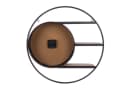 Wanduhr aus Metall und Holz in klassischem Design Bild 4