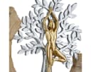 GILDE Yoga Skulpturen Set Namaste Baum & Lotus Gold Silber Bild 3