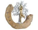 GILDE Yoga Skulpturen Set Namaste Baum & Lotus Gold Silber Bild 4
