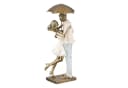 Gilde Dekofigur Love in the Rain Paar mit Schirm Bronze Bild 3