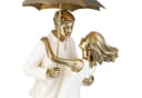 Gilde Dekofigur Love in the Rain Paar mit Schirm Bronze Bild 5