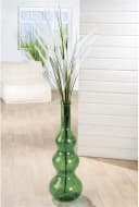 Gilde Bodenvase Balleros grün Glas bauchig Bild 1