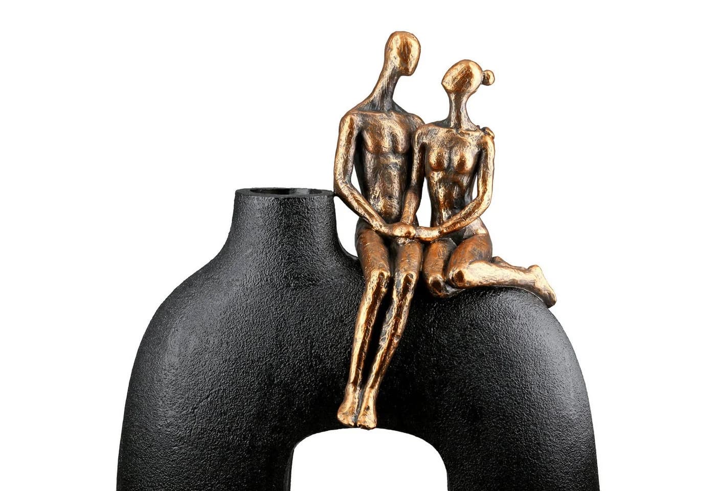 Casablanca by Gilde Tischvase Movement Schwarz Kunstharz - Bild 2