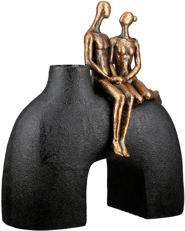 Casablanca by Gilde Tischvase Movement Schwarz Kunstharz - Bild 3