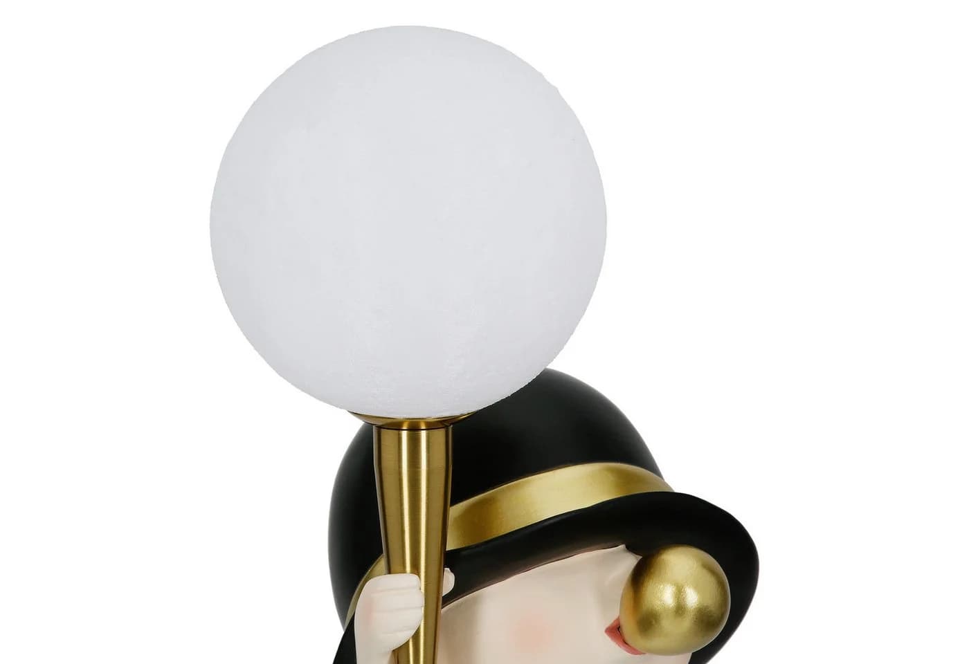GILDE Tischleuchte BUBBLEGUM LED Schwarz-Weiß Kunstharz mit USB - Bild 4