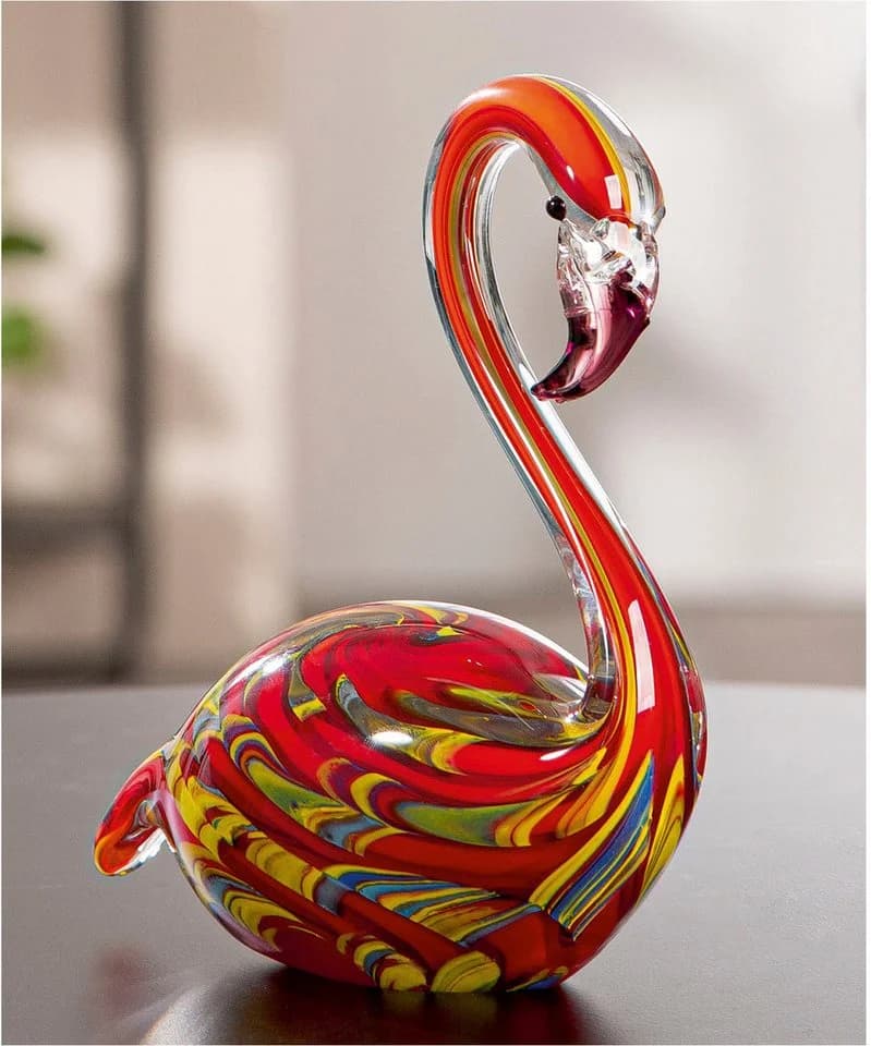 Kunstvoll gestaltete Glas-Dekofigur