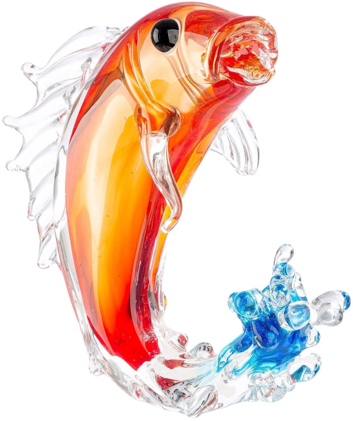 CASABLANCA BY GILDE Fischfigur Piscium Rot Glas Deko