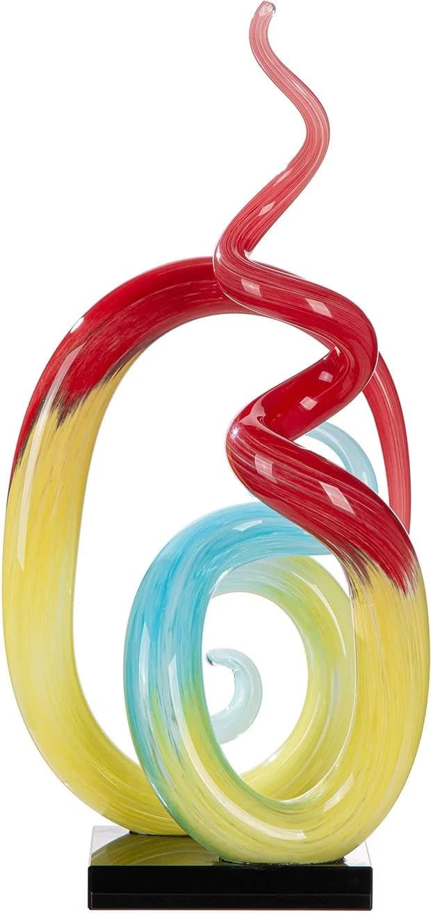 Gilde Skulptur Pandora mehrfarbig Glas Dekofigur