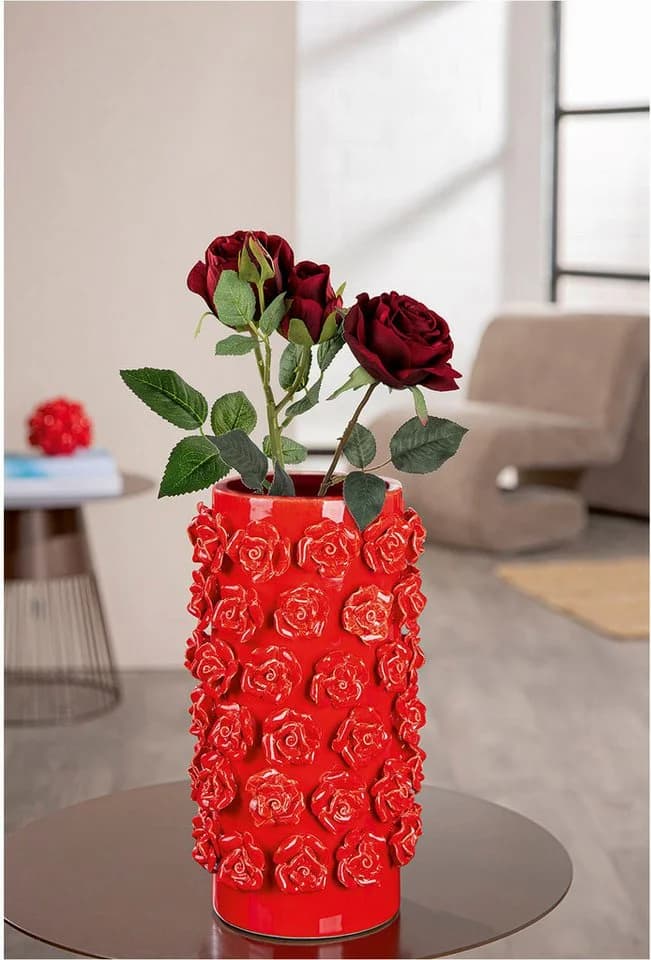Elegante Rot Keramik Vase