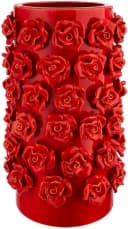 Elegante Rot Keramik Vase Bild 2
