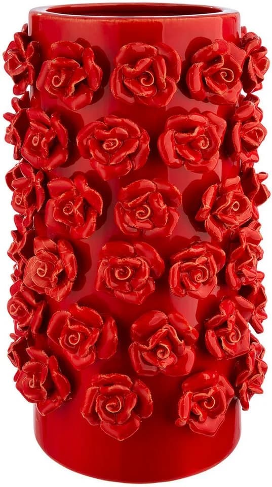 Elegante Rot Keramik Vase - Bild 2