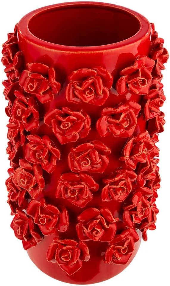 Elegante Rot Keramik Vase - Bild 3