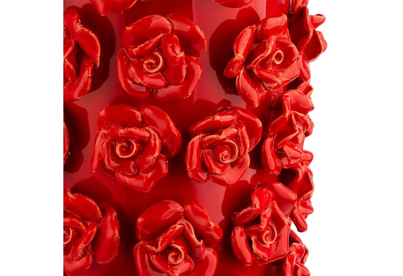 Elegante Rot Keramik Vase - Bild 4
